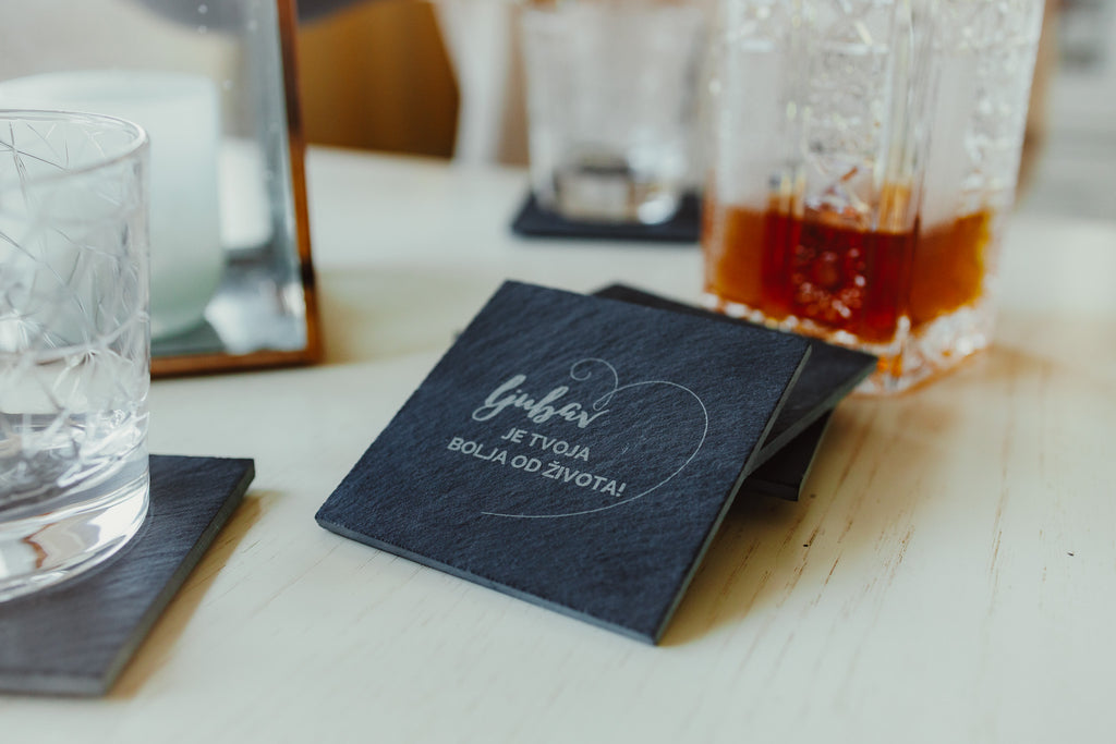 Podmetači za šalice - bogoslovne kreposti, škriljevac