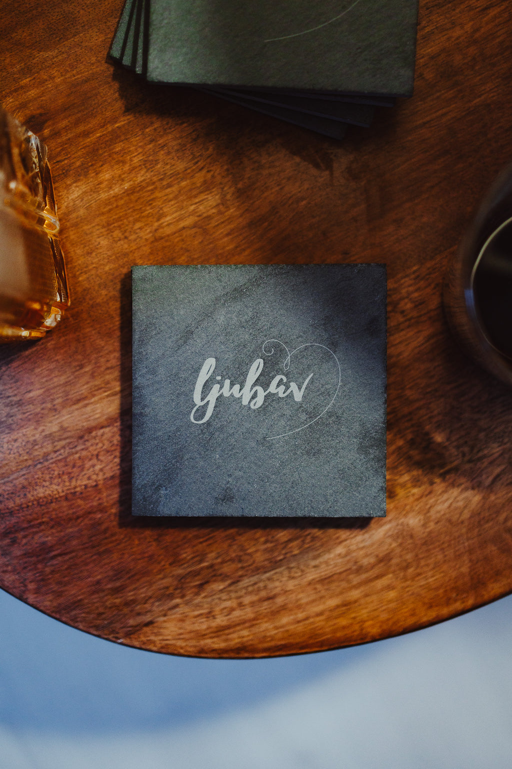 Podmetači za šalice - bogoslovne kreposti, škriljevac