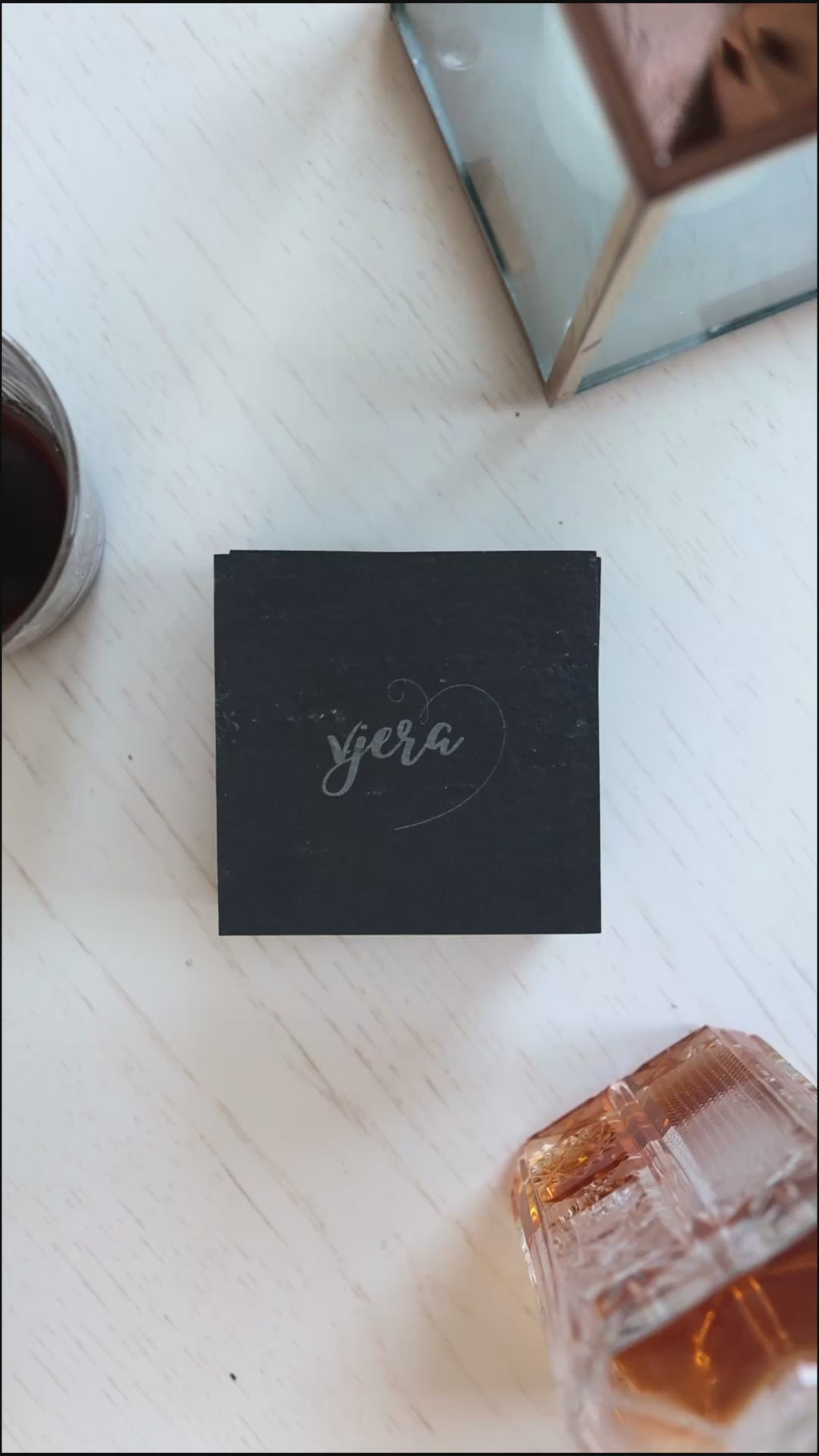 Podmetači za šalice - bogoslovne kreposti, škriljevac